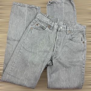 Levi's High Rise Grey Vintage 501 Jeans